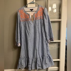J crew dress. Never worn. Size medium. Runs large. I typically and a L-XL